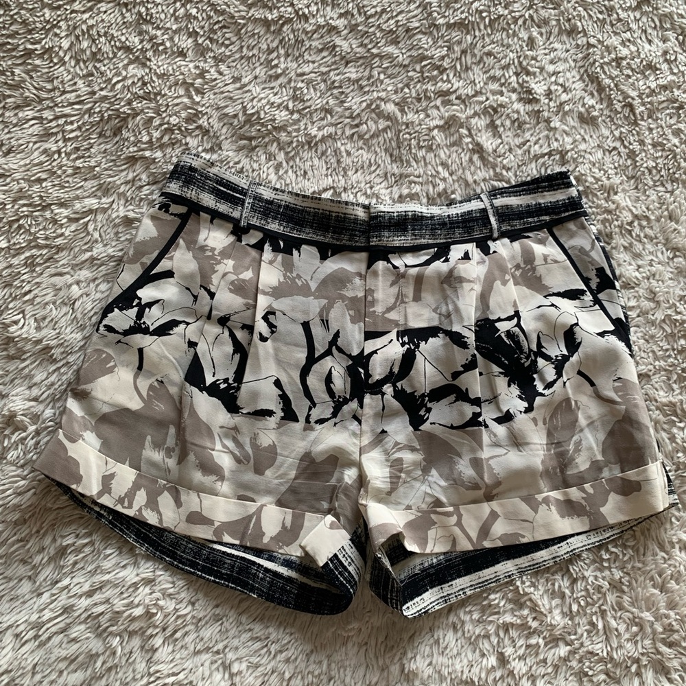 Parker two-toned silk shorts